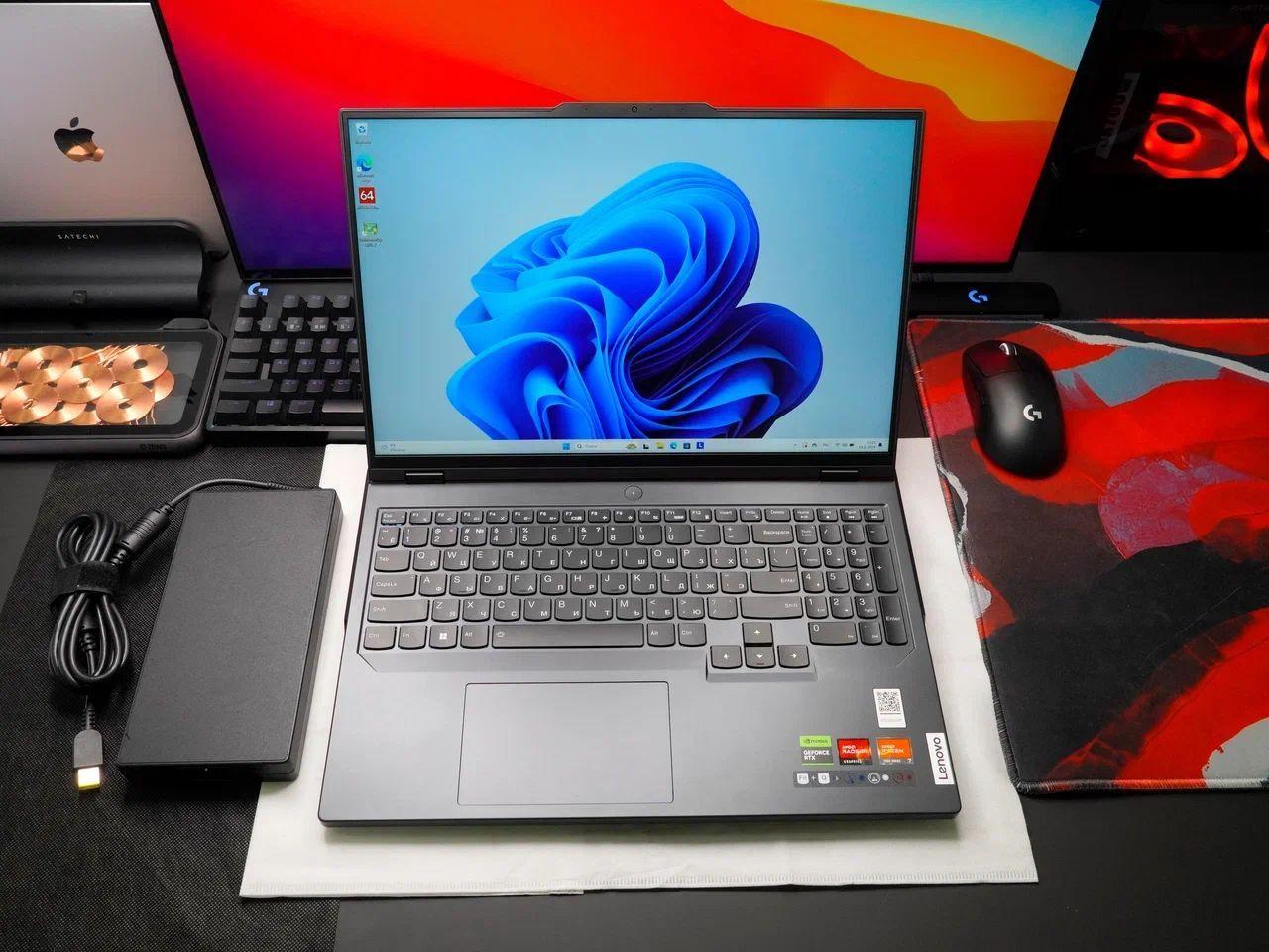 Lenovo Lenovo Legion 5 pro 16ARX8 Игровой ноутбук 16", AMD Ryzen 7 7745HX, RAM 16 ГБ, SSD, NVIDIA GeForce RTX 4070 для ноутбуков (8 Гб), Windows Pro, черно-серый, Английская раскладка