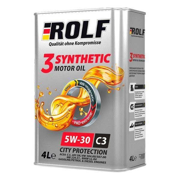 ROLF 3-synthetic 5W-30 Масло моторное, Синтетическое, 4 л