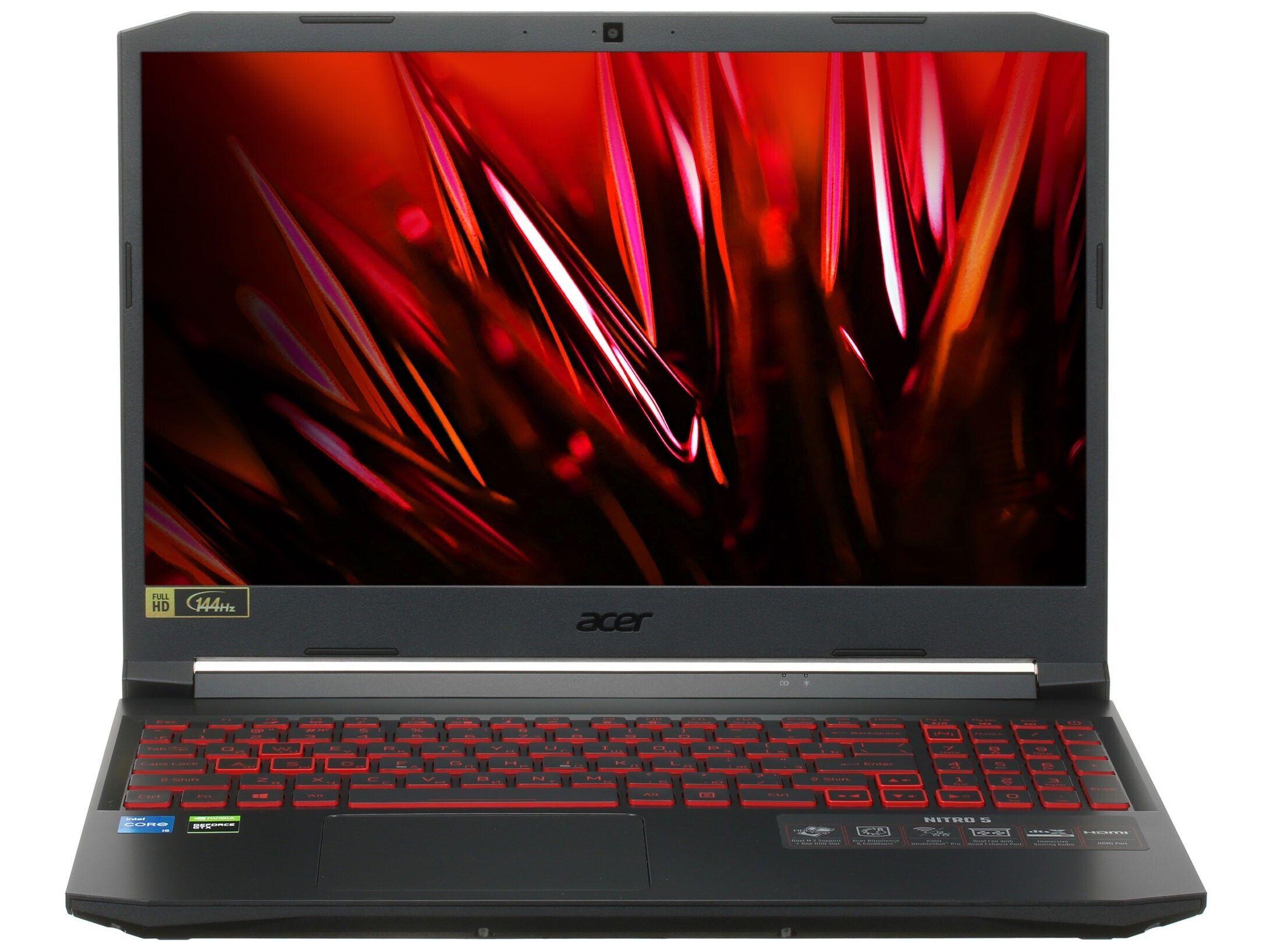 Acer KNOT-AC-13 Игровой ноутбук 15.6", Intel Core i5-11400H, RAM 16 ГБ, SSD 500 ГБ, NVIDIA GeForce RTX 3050 Ti для ноутбуков (4 Гб), Windows Home, черный, Русская раскладка