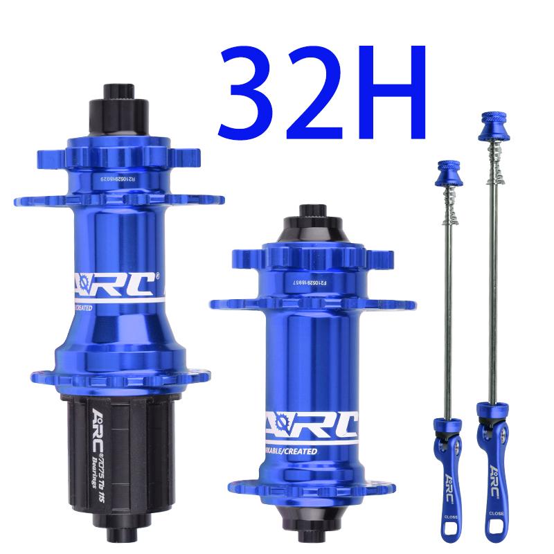 Синий, ARC MT006 32 отверстия, велосипедная втулка, быстросъемный: 9x100 мм/10x135 мм, 4 герметичных подшипника, втулка для горного велосипеда, совместима с 8/9/10/11 скоростями