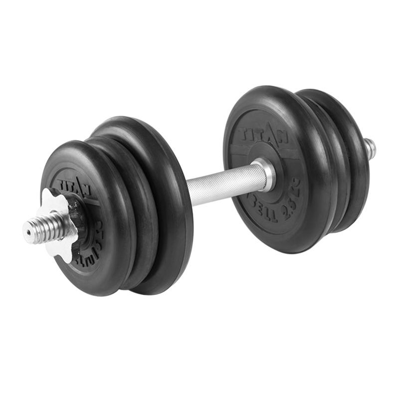 Гантель разборная 12 кг TITAN Barbell - d26, Комплектация №2 с железной ручкой