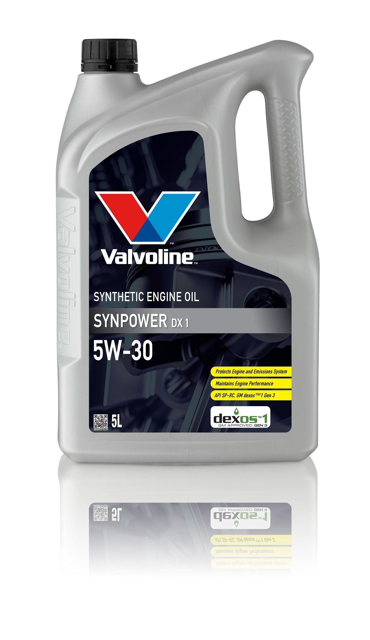 Valvoline SYNPOWER DX1 SAE 5W-30 Масло моторное, Синтетическое, 5 л