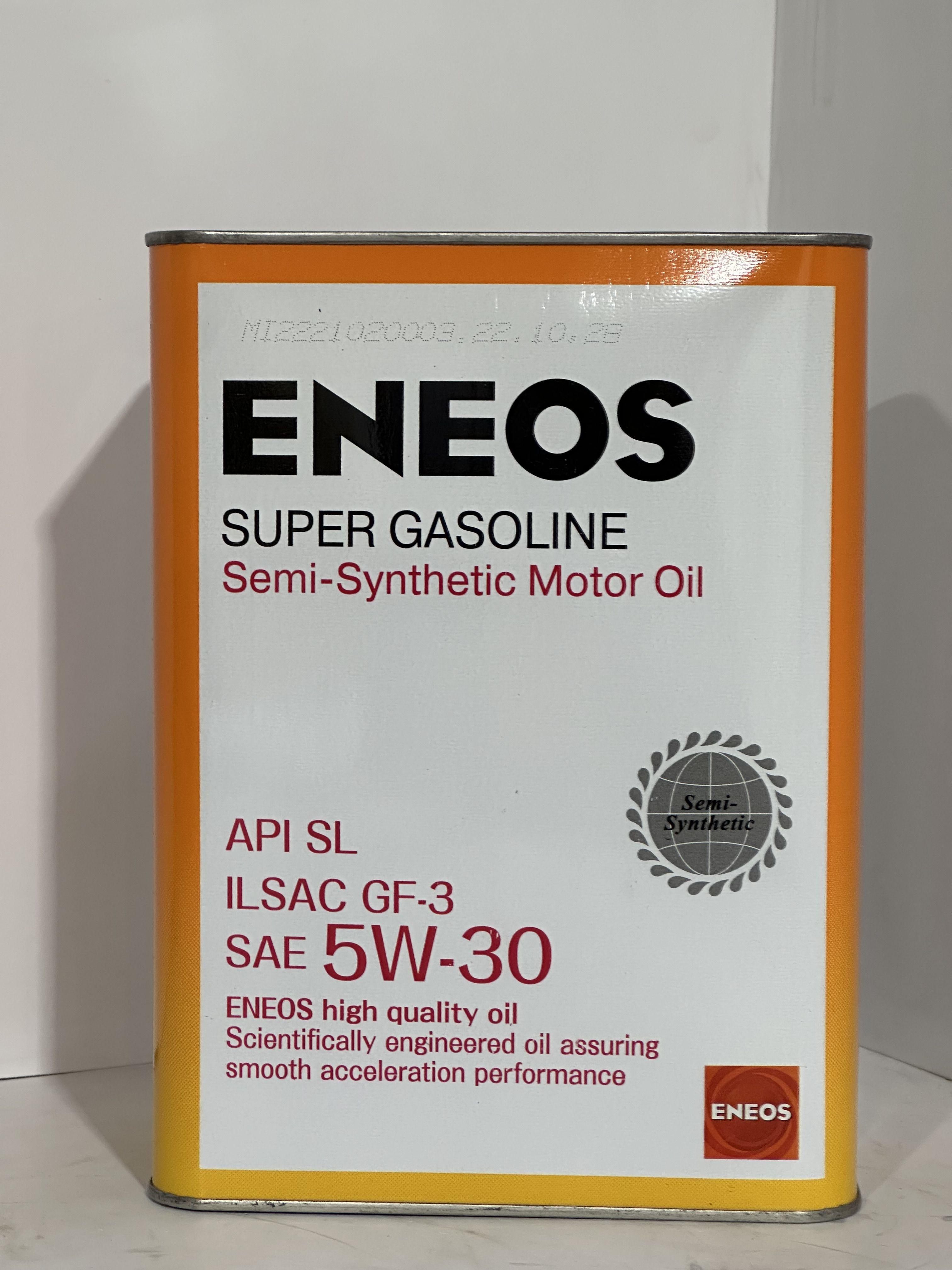 ENEOS Super Gasoline 5W-30 Масло моторное, Полусинтетическое, 4 л