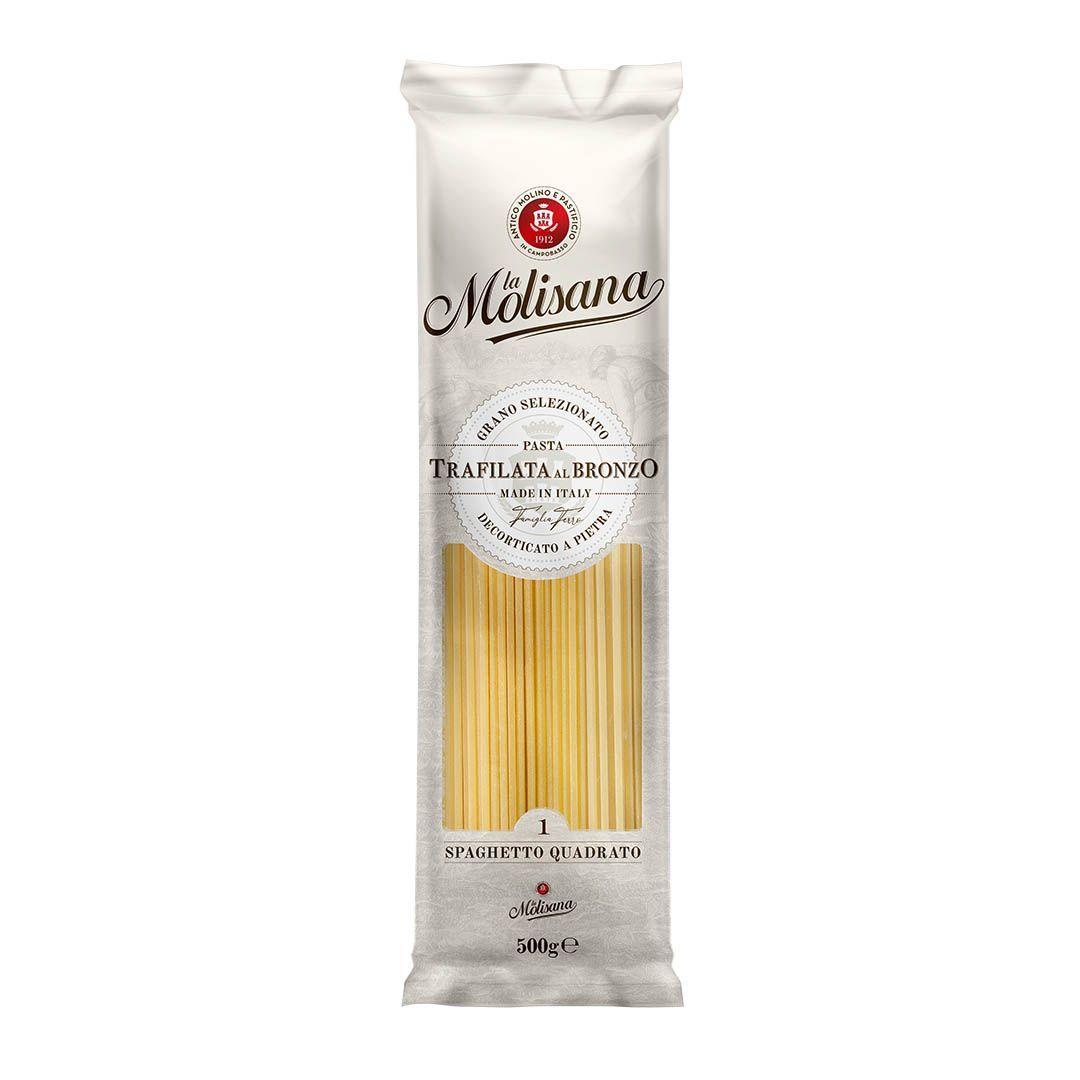 Макароны La Molisana Spaghetto Quadrato Спагетти квадратные из твёрдых сортов пшеницы № 1, 500г