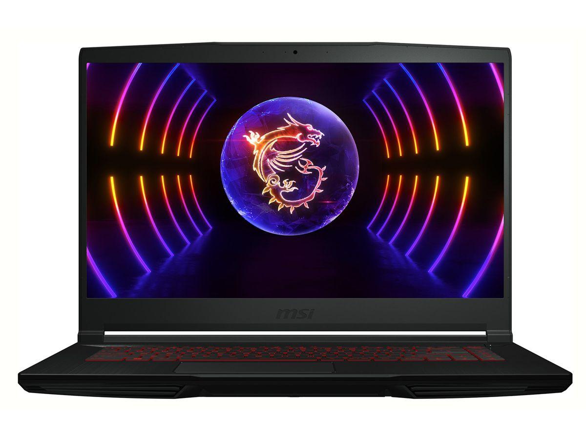 MSI Thin GF63 12UC-1047XRU Игровой ноутбук 15.6", Intel Core i5-12450H, RAM 8 ГБ, SSD 256 ГБ, NVIDIA GeForce RTX 3050 для ноутбуков (4 Гб), Без системы, (9S7-16R821-1047), черный, Русская раскладка