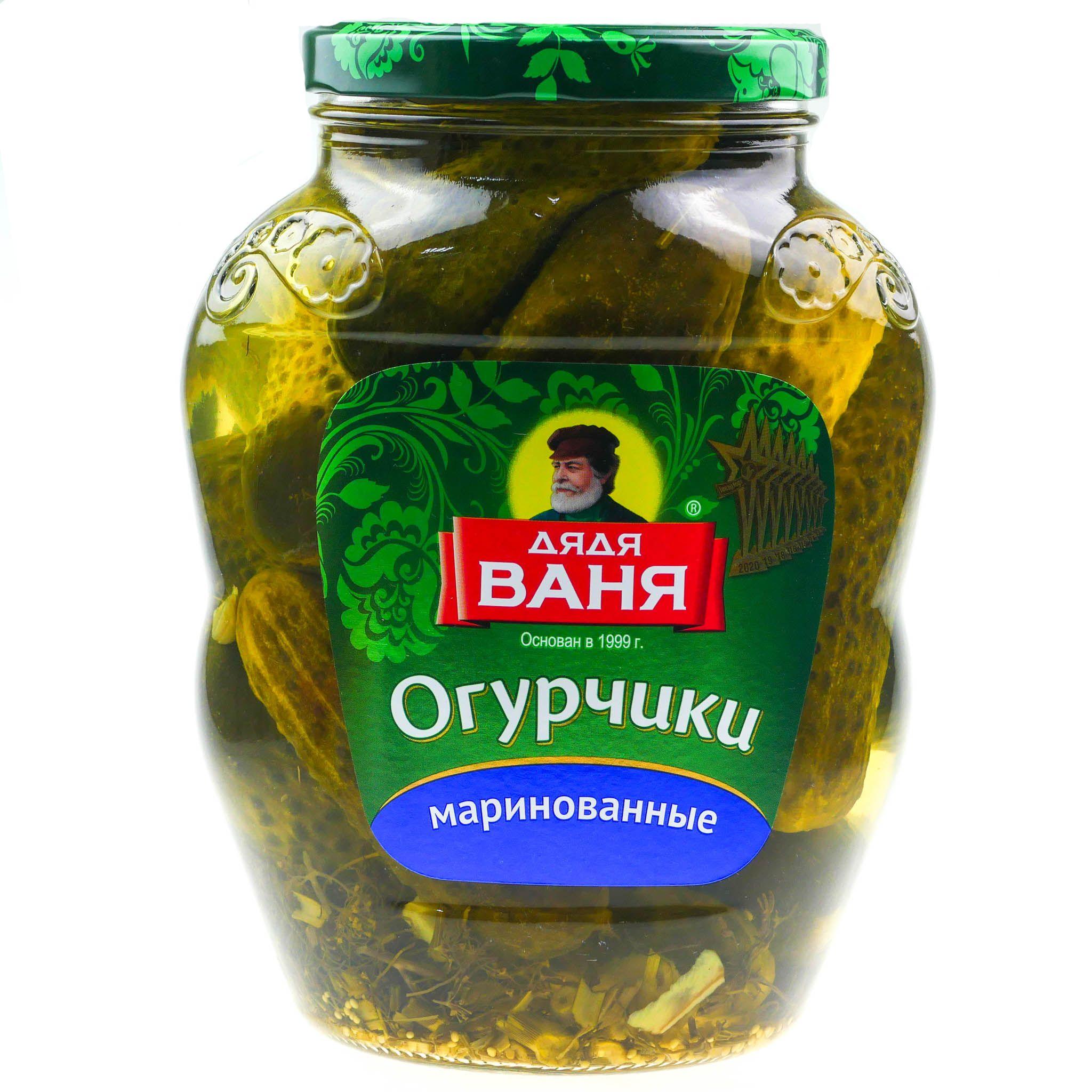 Огурцы маринованные Дядя Ваня 1,8 л