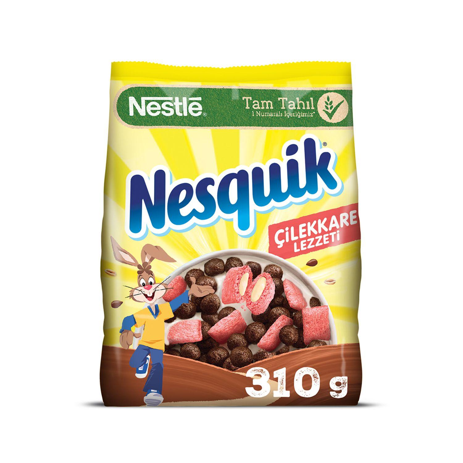 Сухой завтрак Nestle Nesquik Клубничные хлопья 310 гр