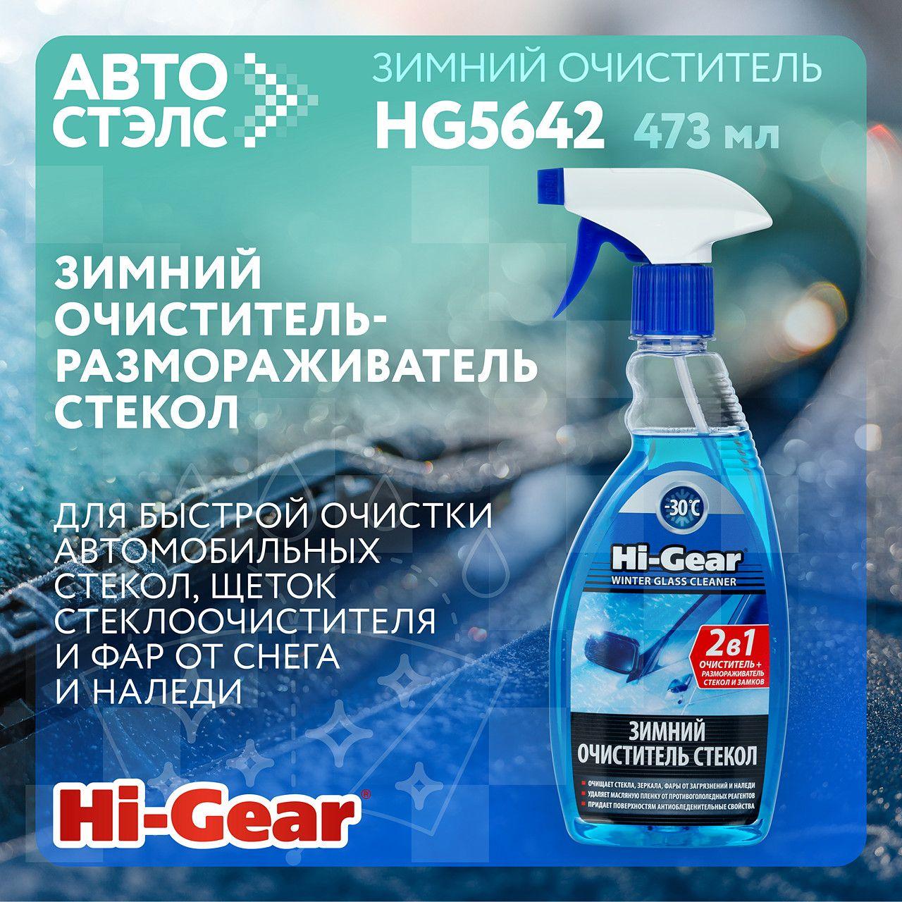 Зимний очиститель-размораживатель стекол Hi-Gear HG5642 473 мл