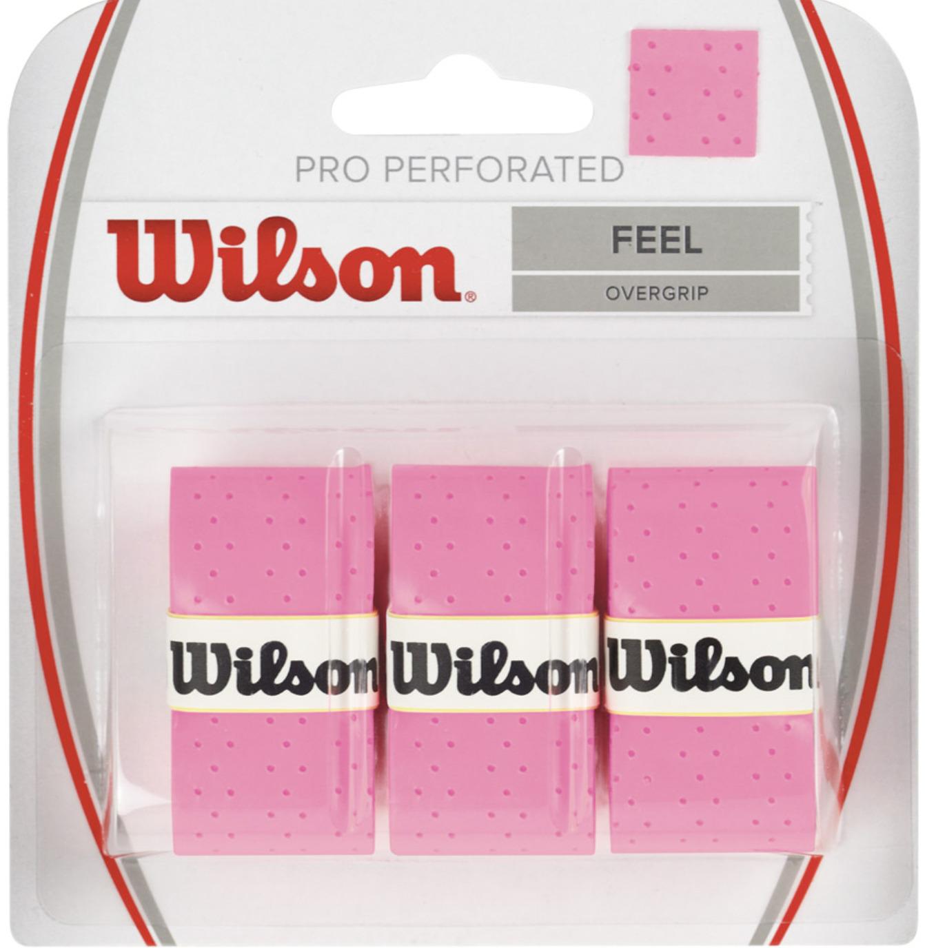 Намотка верхняя Wilson PRO Perforated FEEL 3шт. Розовый