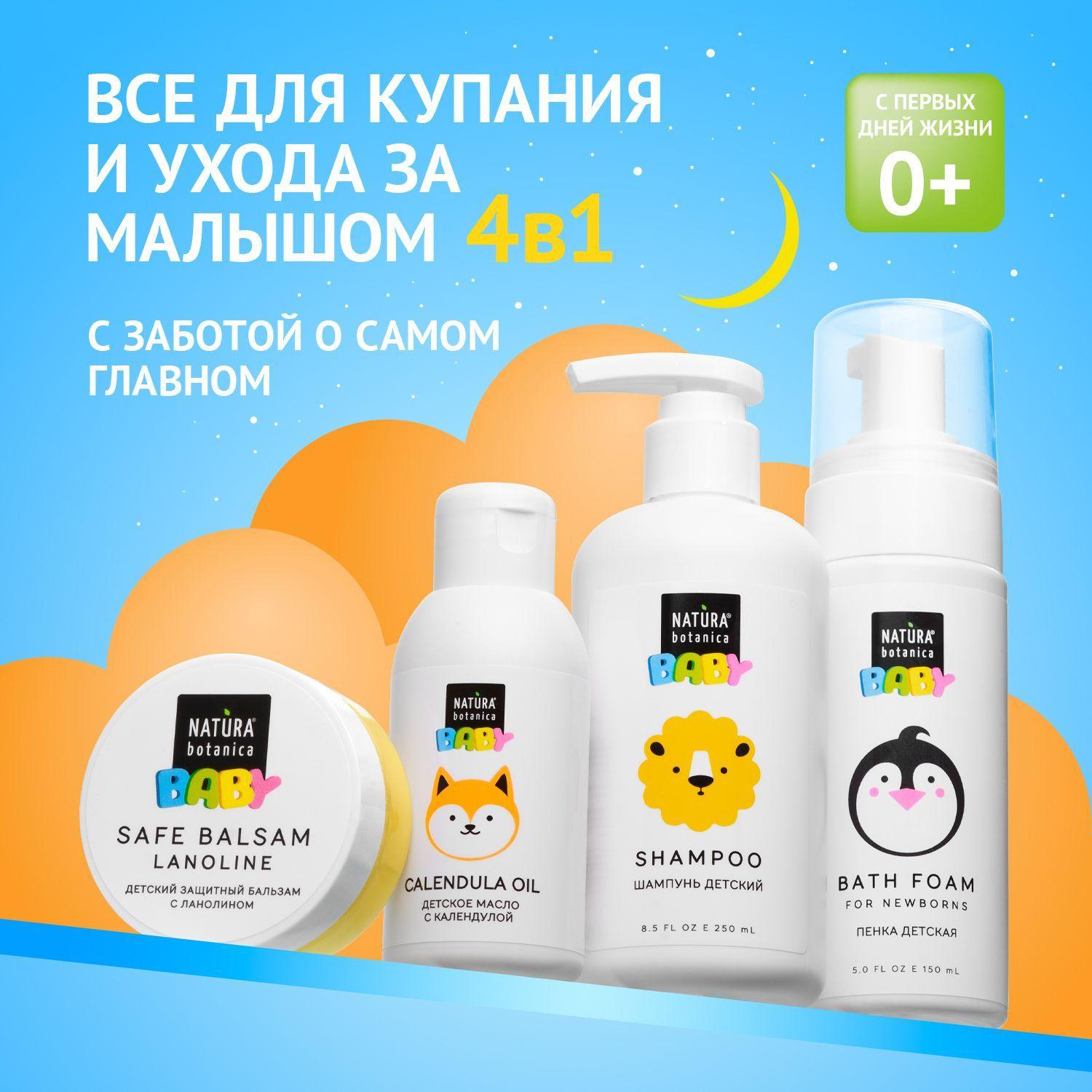 Natura Botanica | Набор детской косметики Natura Botanica для ухода за малышом