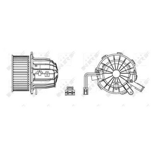 NRF Вентилятор автомобильный, арт. 34163
