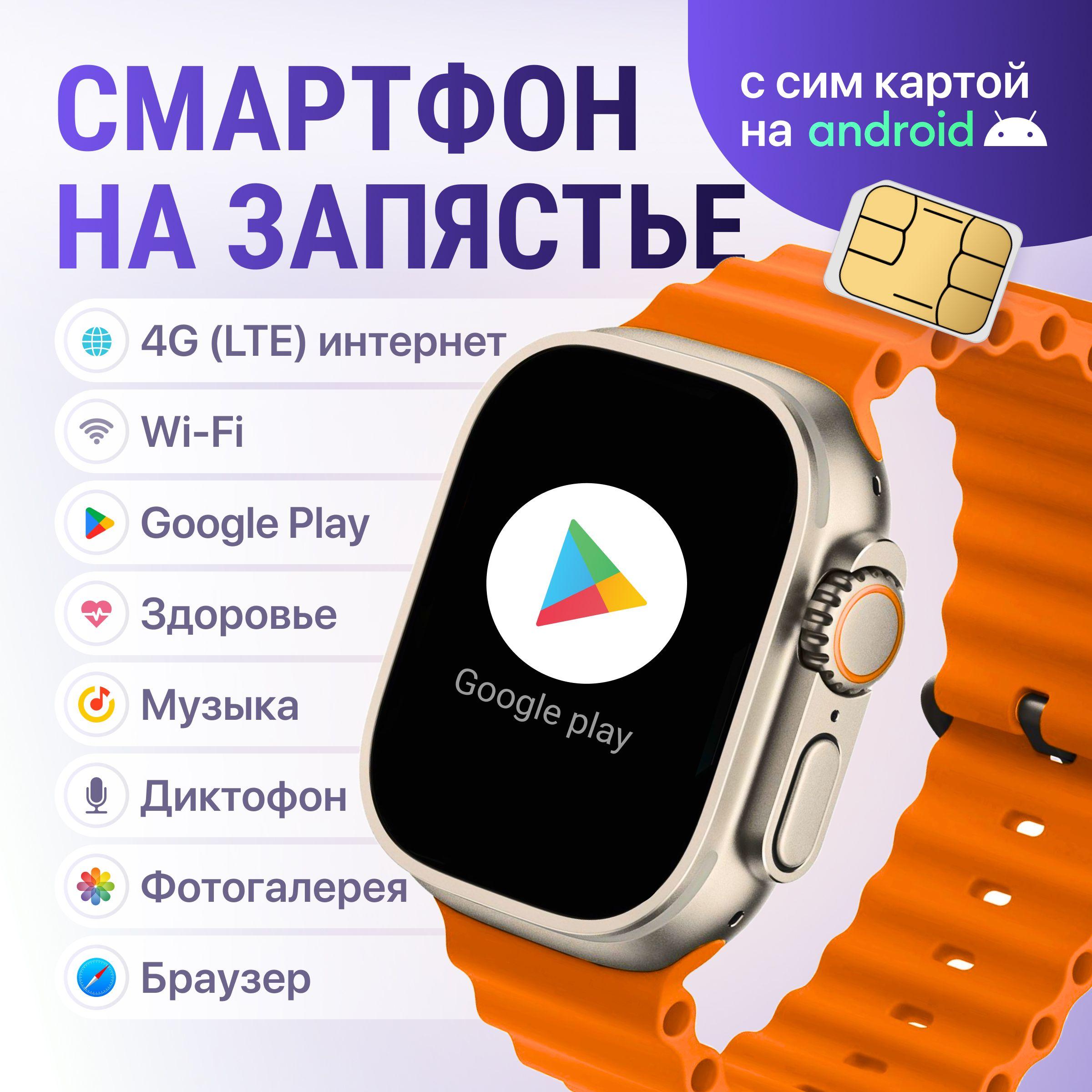 Умные смарт часы c WiFi и сим картой X9 Call на Android