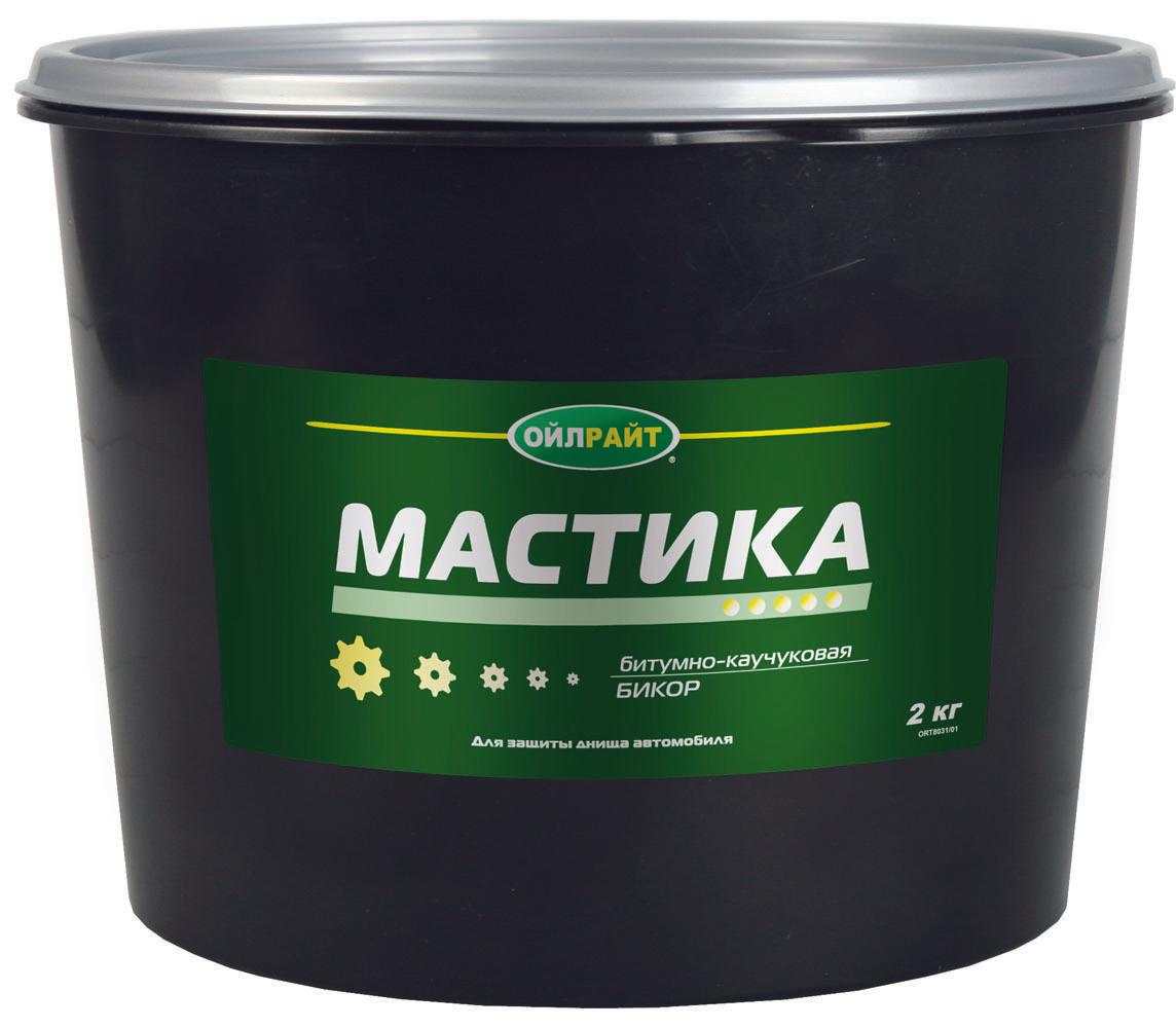 Мастика OILRIGHT БИКОР битумно-каучуковая 2кг ведро