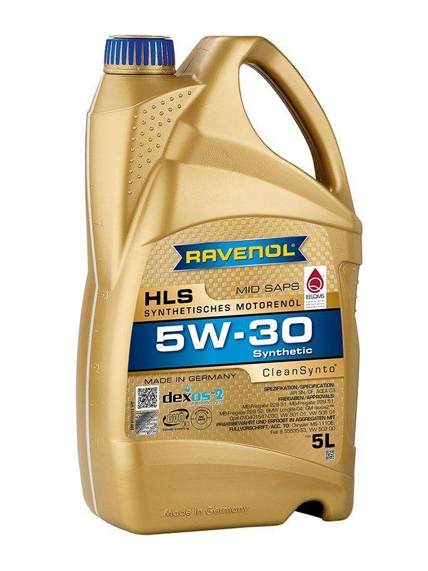 RAVENOL 5W-30 Масло моторное, Синтетическое, 5 л