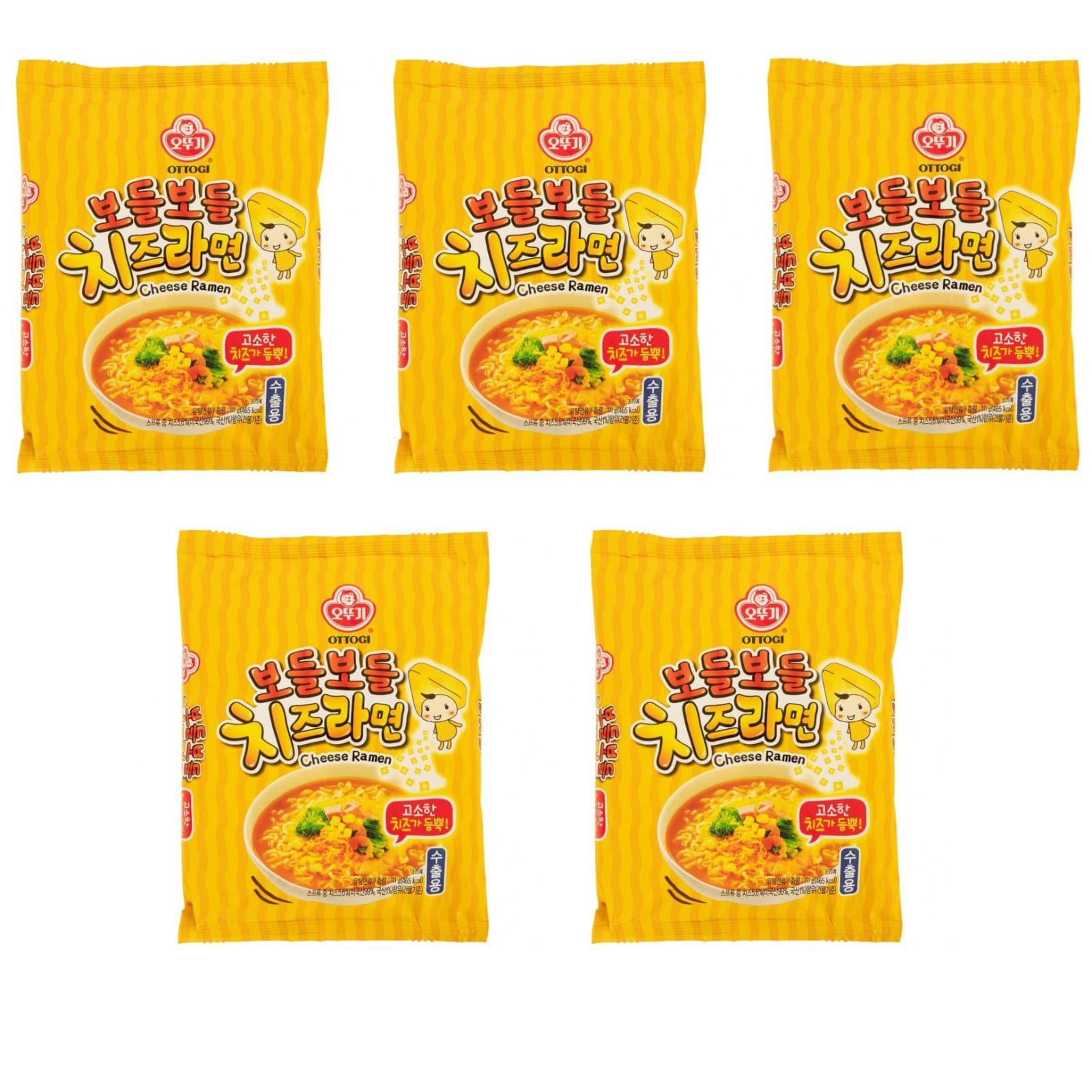 Лапша быстрого приготовления Ottogi Cheese Ramen 111 г, 5 шт