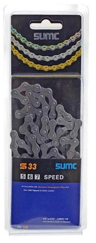 Цепь SUMC - S33 1/2"x3/32", на 5/6/7 ск.,116 звеньев, серая