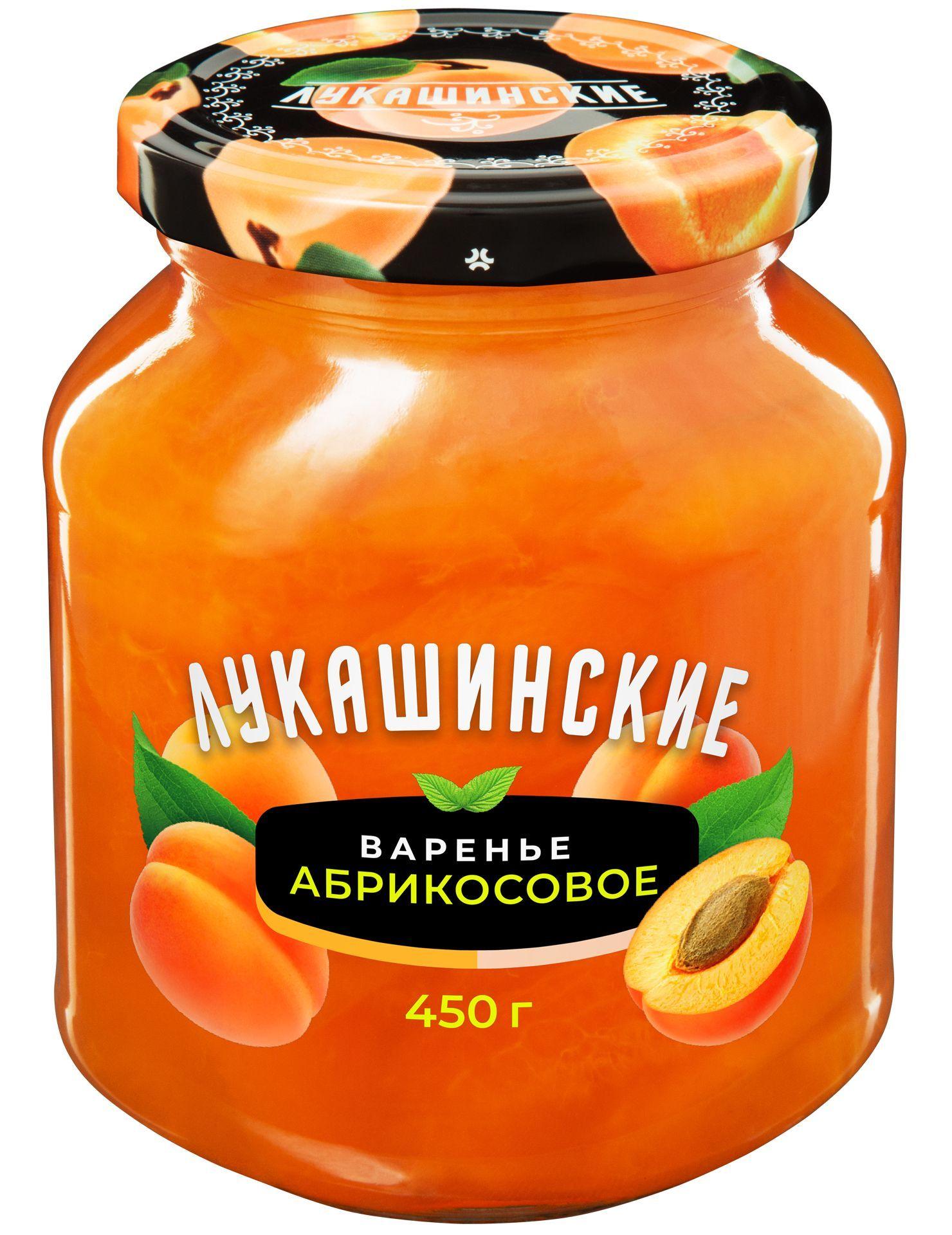 "Лукашинские" Варенье абрикосовое 450гр 1шт