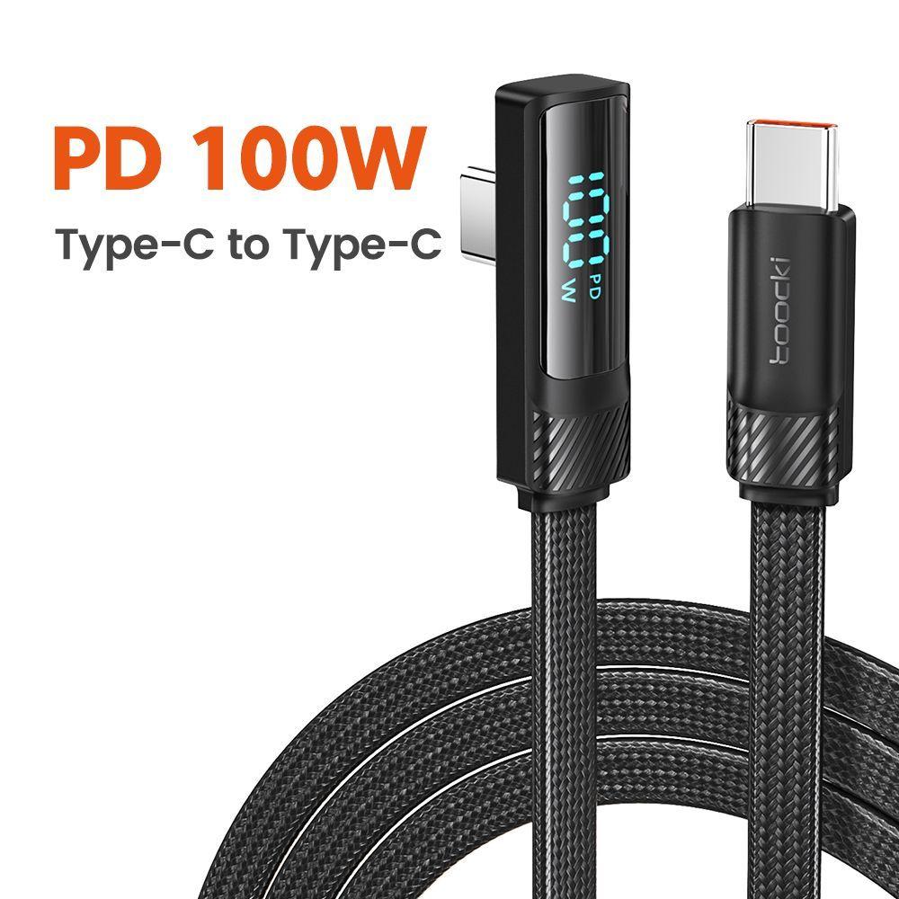 Toocki Кабель для мобильных устройств USB Type-C/USB Type-C, 1 м, черный