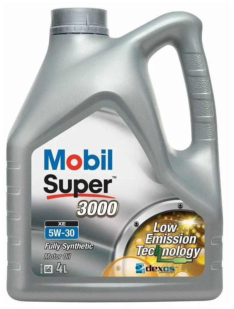 MOBIL SUPER 3000 XE 5W-30 Масло моторное, Синтетическое, 4 л