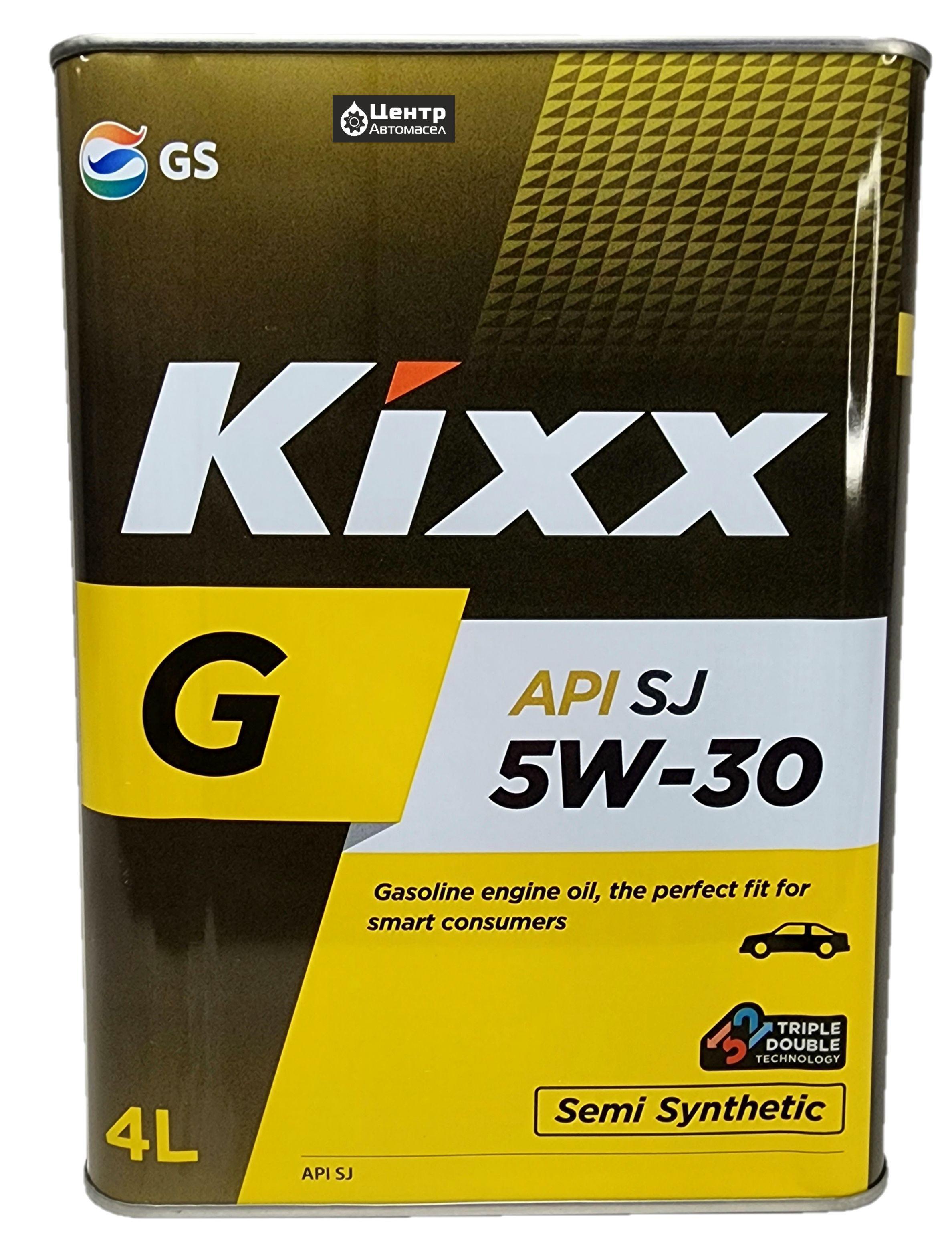 Kixx G SJ 5W-30 Масло моторное, Полусинтетическое, 4 л