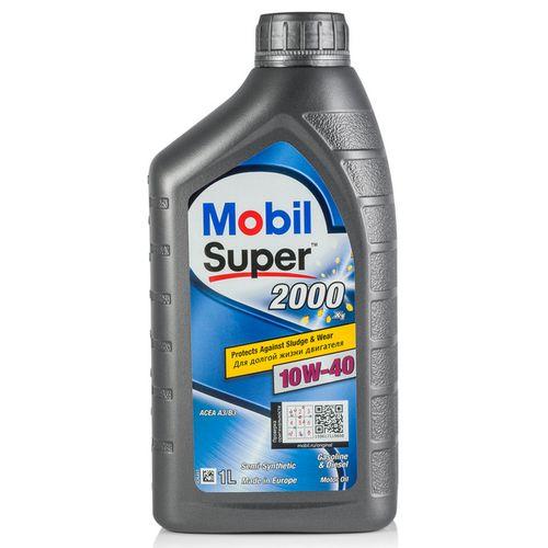 MOBIL super 2000 x1 10W-40 Масло моторное, Полусинтетическое, 1 л