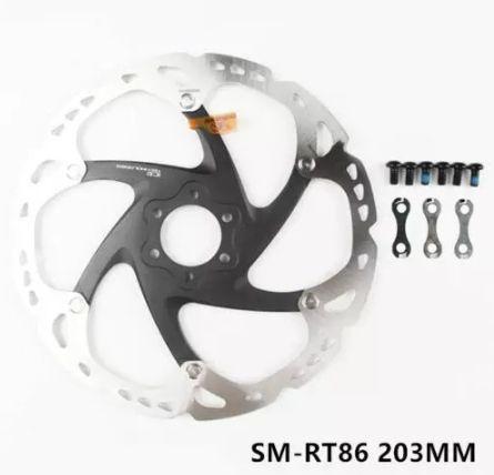 Тормозной диск Shimano XT, RT86, 203мм, под 6 болтов