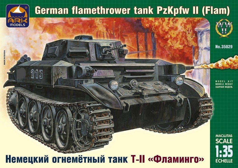 ARK Models Немецкий огнемётный танк ТII Фламинго, Сборная модель 1/35