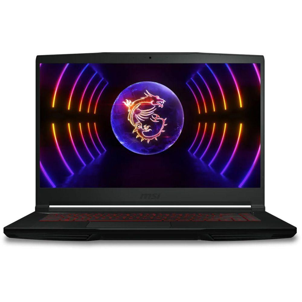 MSI Thin GF63 12UC-1036XRU Игровой ноутбук 15.6", Intel Core i5-12450H, RAM 16 ГБ, SSD 512 ГБ, NVIDIA GeForce RTX 3050 для ноутбуков (4 Гб), Без системы, (9S7-16R821-1036), черный, Русская раскладка