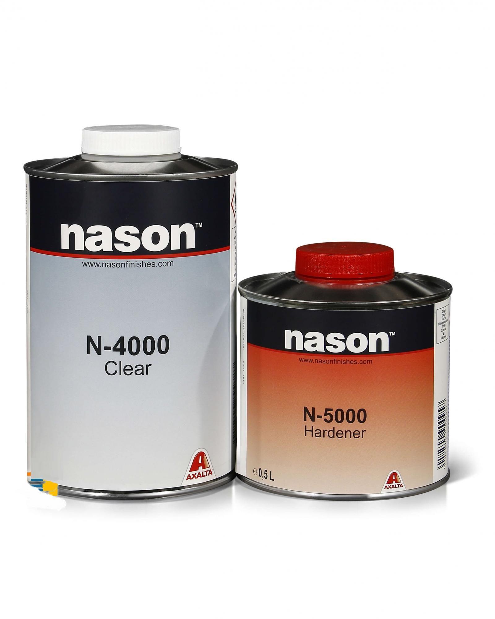 Автомобильный акриловый лак NASON N-4000 PLUS CLEAR 1 л+отвердитель 0,5 л