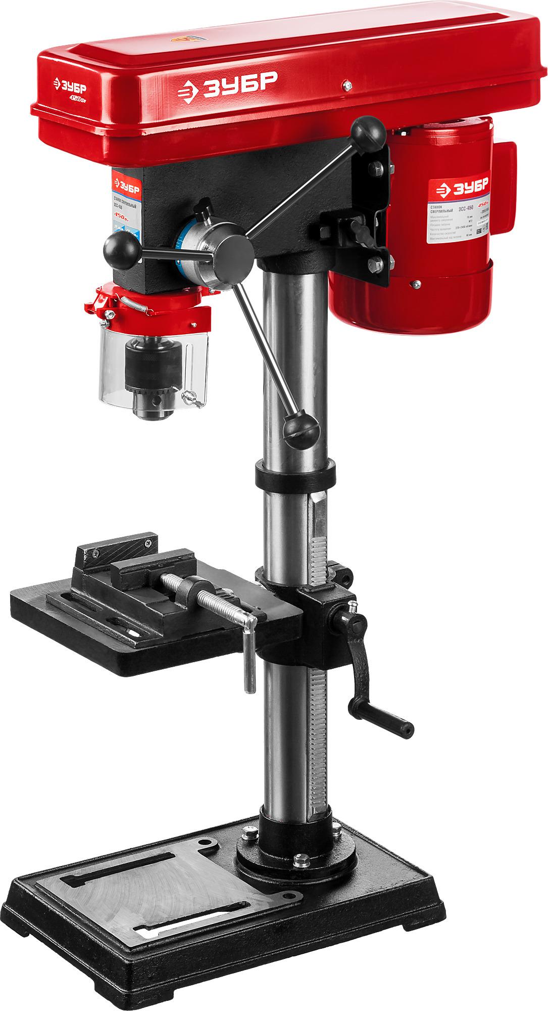 Станок ЗУБР ЗСС-450, 450 Вт, 16 мм, вертикально-сверлильный