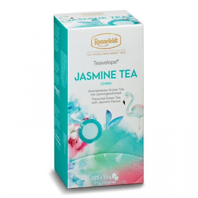 Зеленый  чай Ronnefeldt / Роннефельд Teavelope Jasmin(Жасминовый чай) 1 пачка по 25 пакетиков. Арт.16020