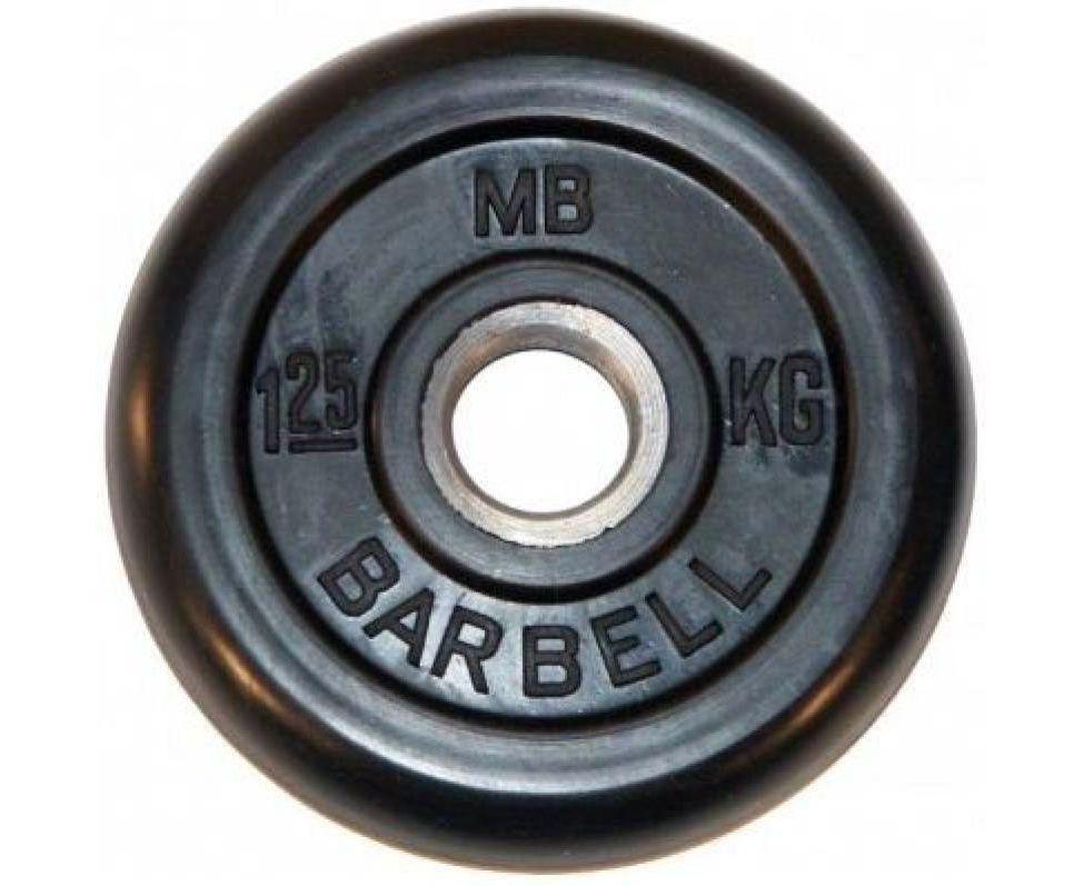 Диск обрезиненный BARBELL MB (металлическая втулка) 1.25 кг / диаметр 26 мм