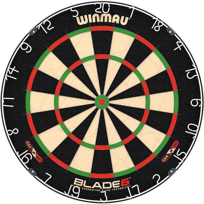 Профессиональная мишень Winmau Blade 6 (Винмау Блейд 6) для игры в Дартс. С тонкими разделительными пластинами