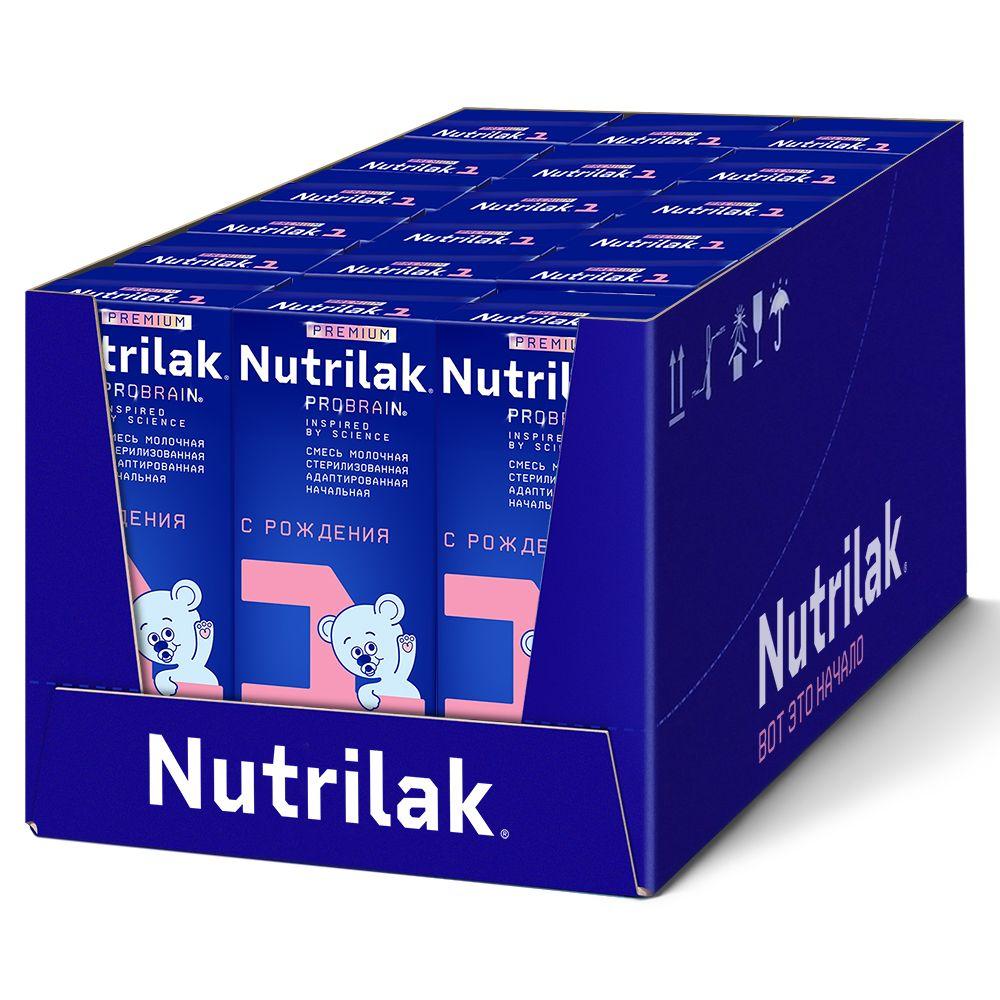 Молочная смесь готовая Nutrilak Premium 1, с рождения, 200 мл х 18 шт.