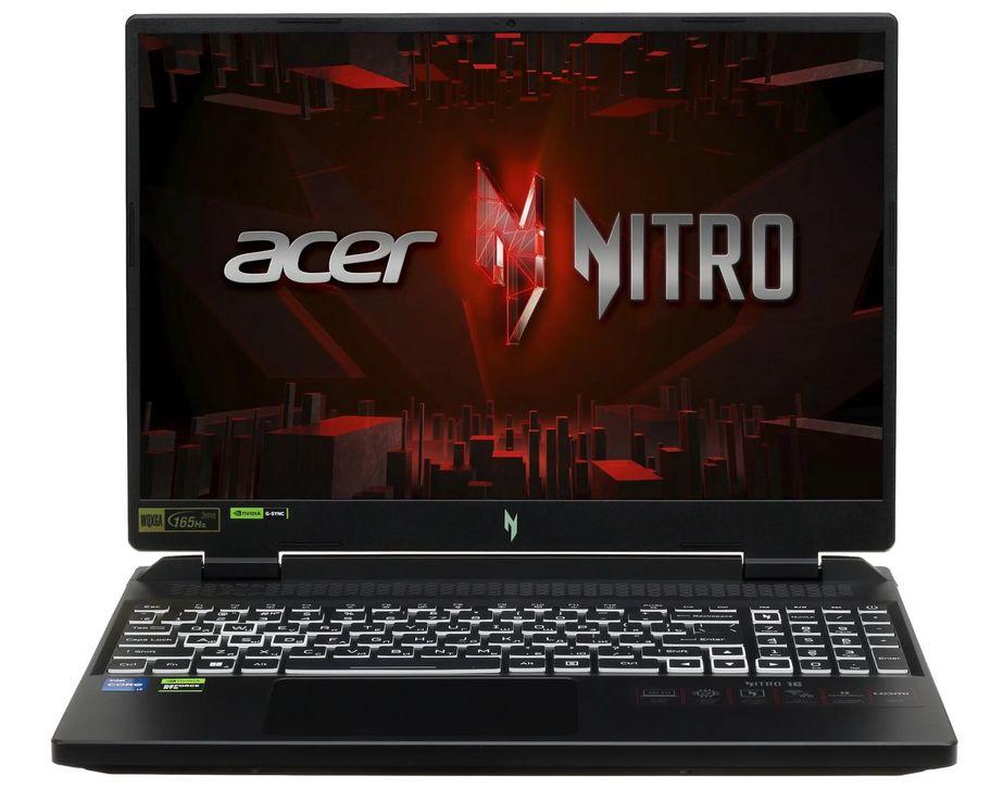 Acer Nitro 16 AN16-51-71QJ (NH.QLRCD.001) Игровой ноутбук 16", Intel Core i7-13700H, RAM 16 ГБ, SSD 1024 ГБ, NVIDIA GeForce RTX 4050 для ноутбуков (6 Гб), Windows Home, (NH.QLRCD.001), черный, Русская раскладка