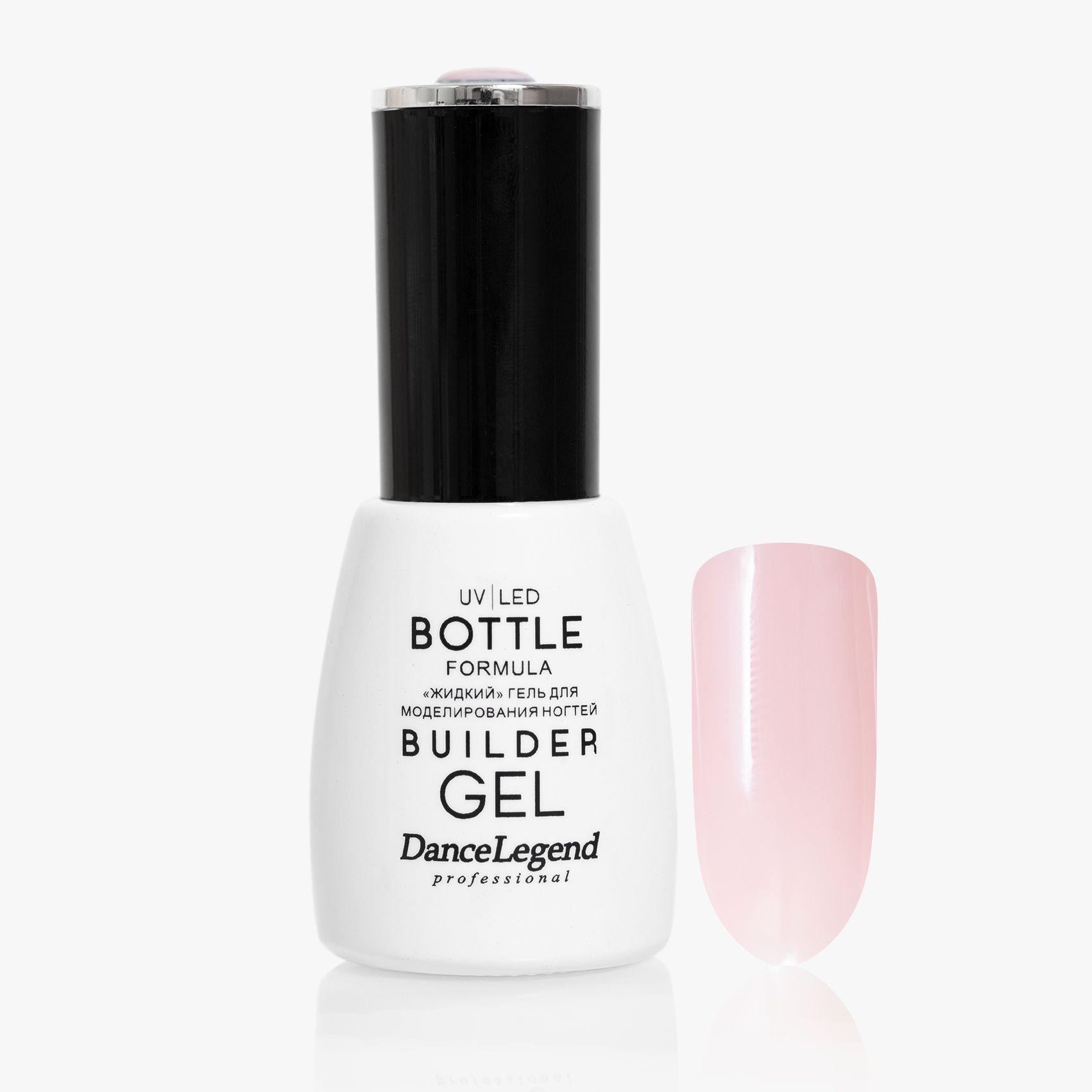 Гель для моделирования ногтей "Dance Legend" Bottle Gel Rose Souffle