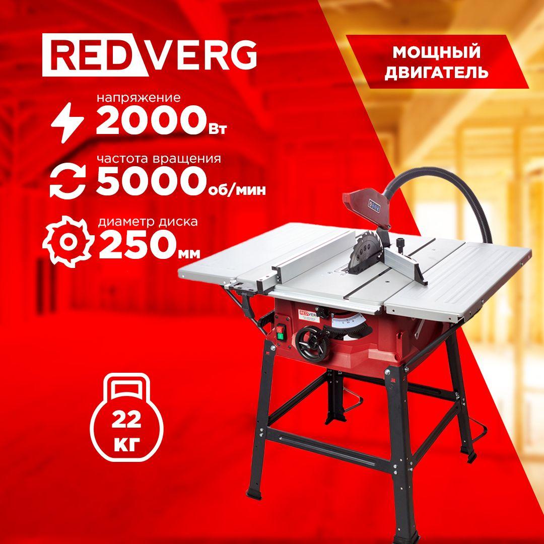 Пила циркулярная RedVerg RD-SS250-2000