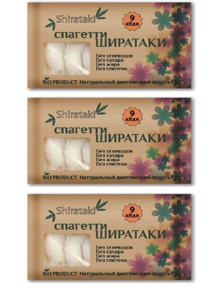 Shirataki, Ширатаки спагетти деликат (узелки) 3 штуки