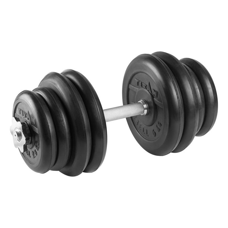 Гантель разборная 32 кг TITAN Barbell - d26, Комплектация №2 с железной ручкой