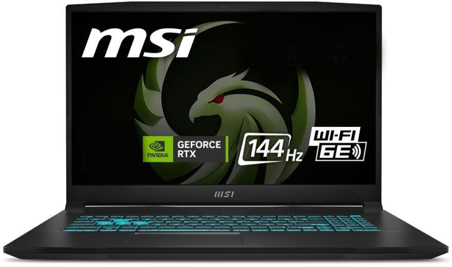 MSI Bravo 17 D7VE-064XRU Игровой ноутбук 17.3", AMD Ryzen 5 7535HS, RAM 16 ГБ, SSD 512 ГБ, NVIDIA GeForce RTX 4050 для ноутбуков (6 Гб), Без системы, (9S7-17LN11-064), черный, Русская раскладка