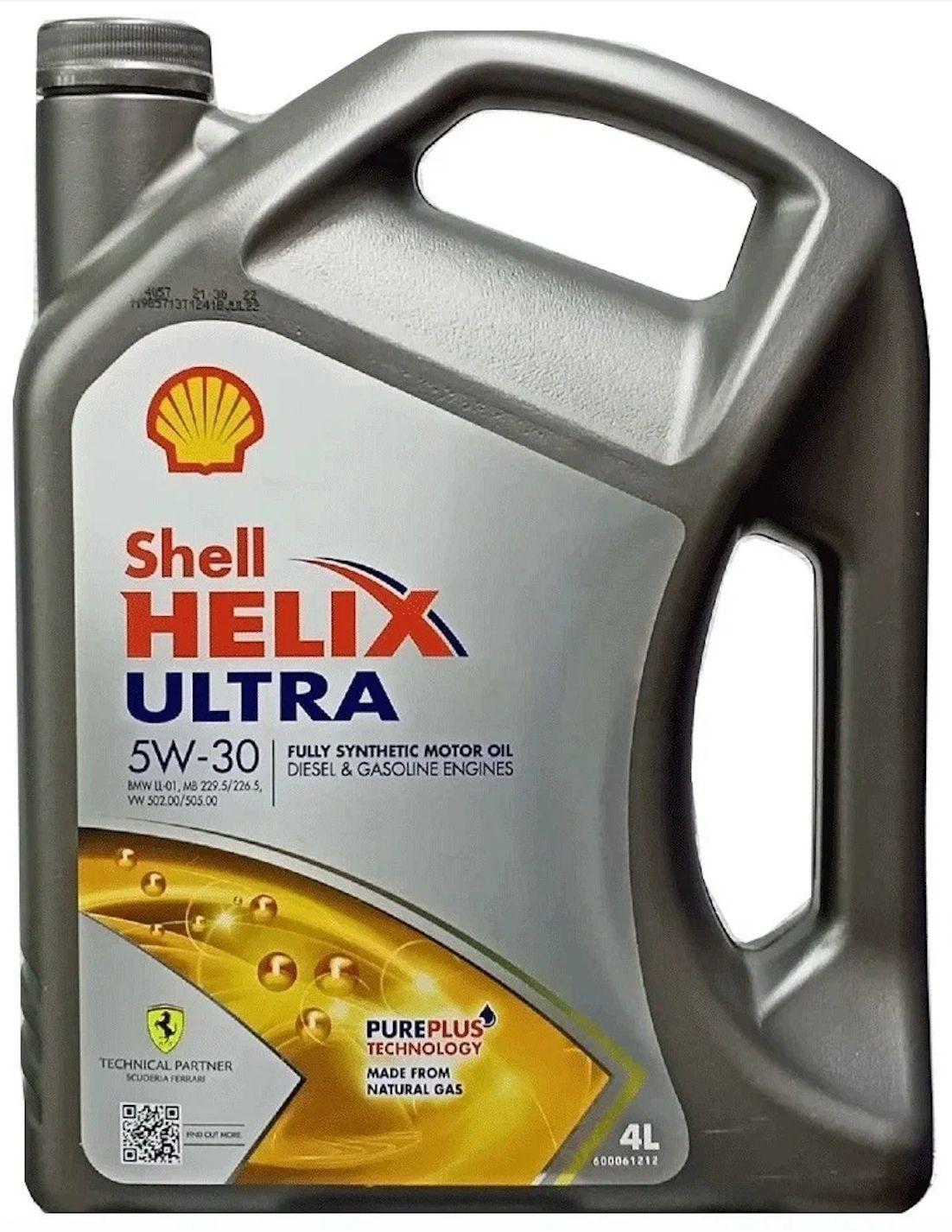 Shell HELIX ULTRA 5W-30 Масло моторное, Синтетическое, 4 л