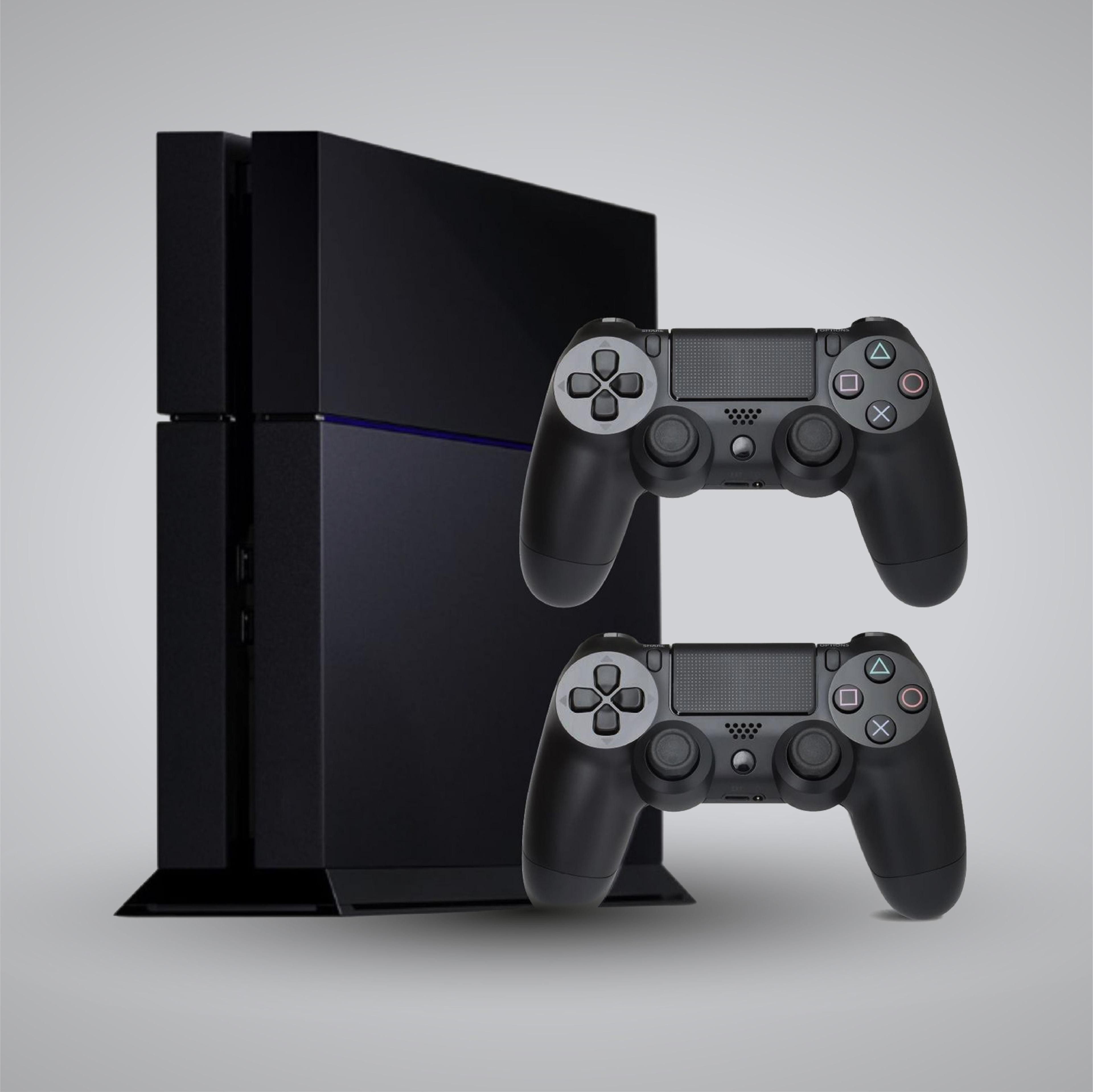 Игровая приставка PS4 Fat (500gb) black / PS4 Fat, 2 геймпада, reseller