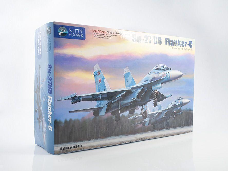 Сборная модель самолета KITTY HAWK Самолет Su-27UB Flanker-C, масштаб 1/48