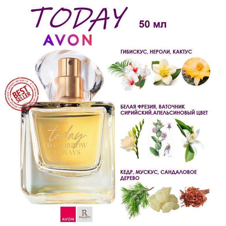 AVON TODAY Парфюмерная вода для нее 50 мл Вода парфюмерная 53 мл