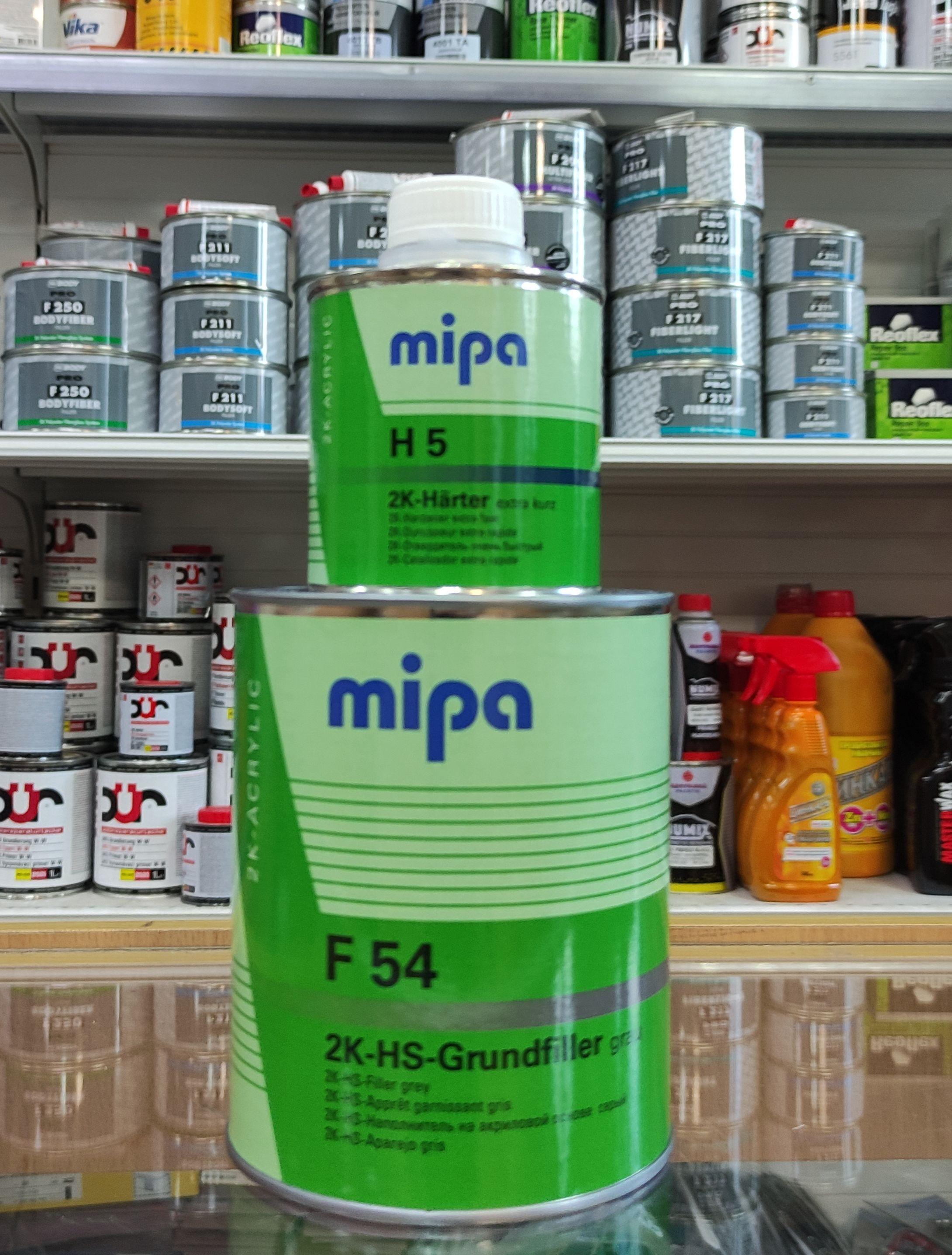 Mipa 2K HS F54 Grundfiller(4+1)+ отвердитель H 5 (1л + 0,25л) CЕРЫЙ