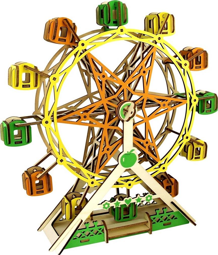 Сборная игрушка из дерева конструктор Колесо Обозрения