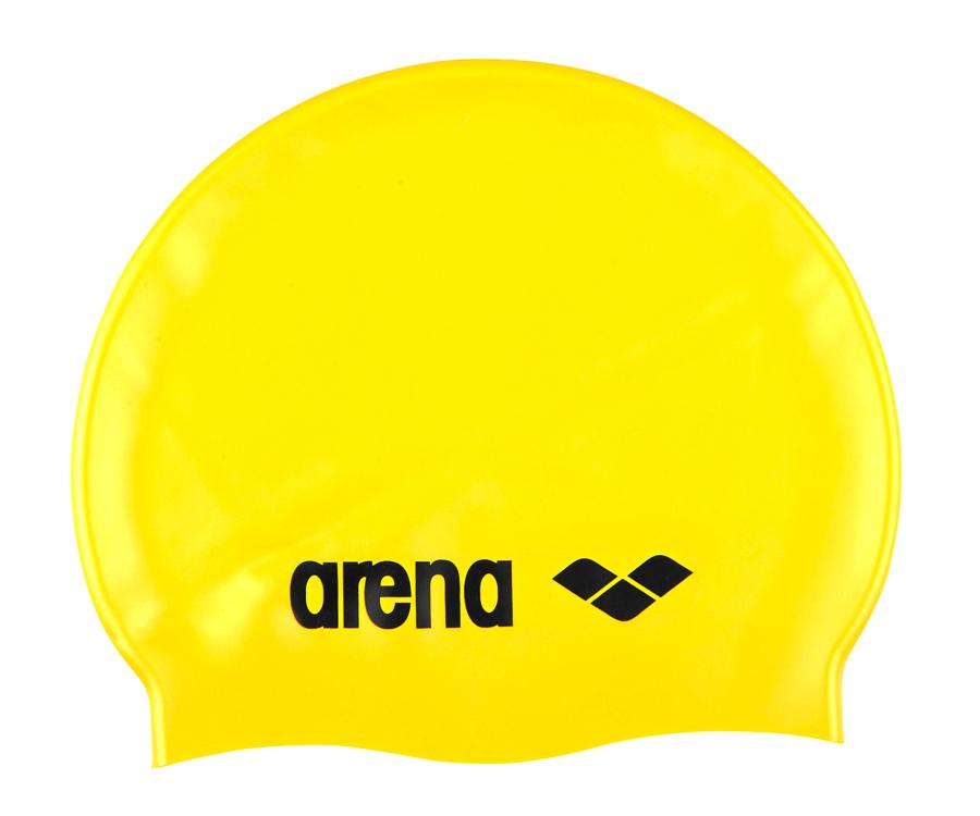 Шапочка для плавания Arena Classic Silicone, желтая