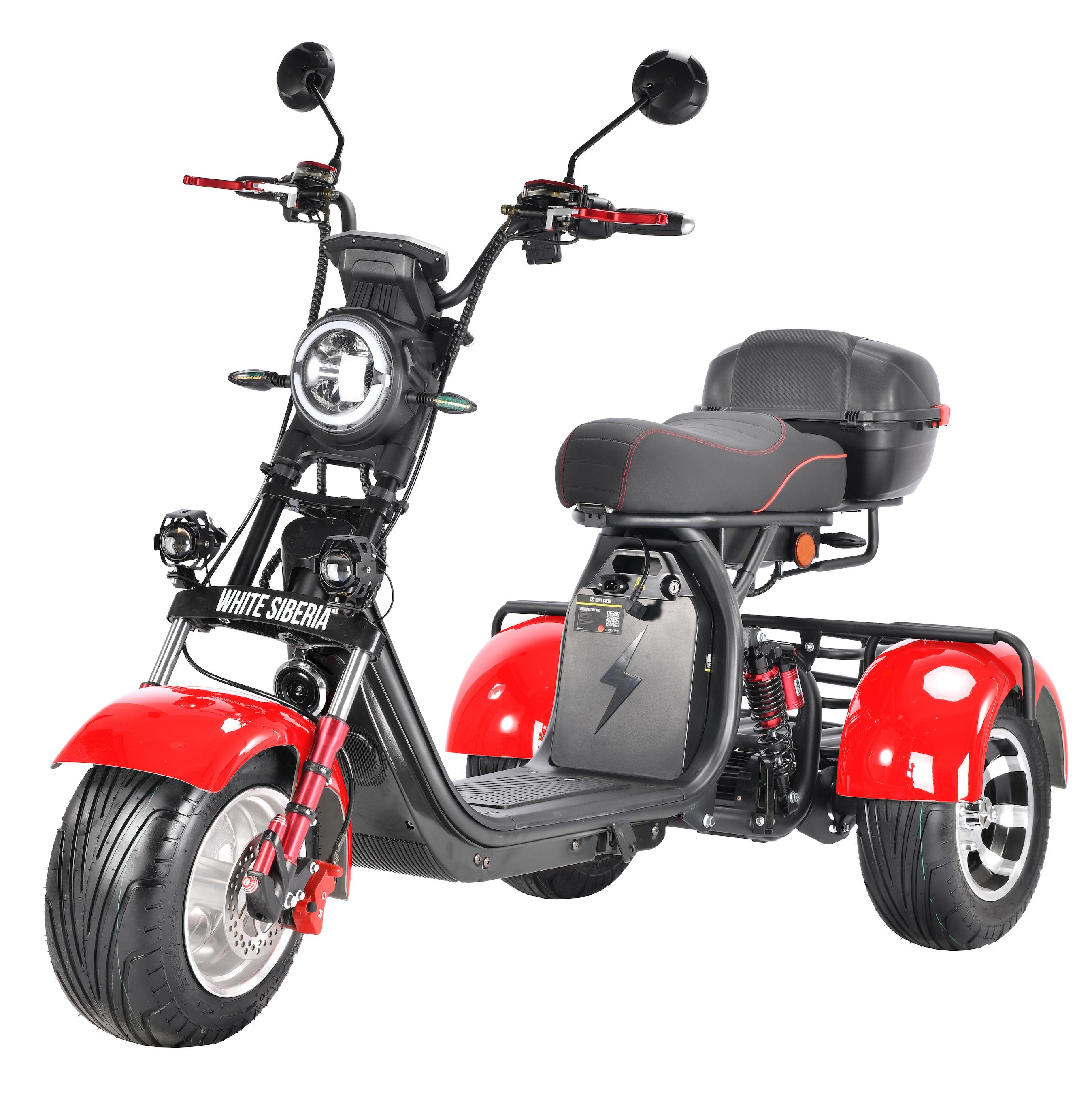 White Siberia Электроскутер PRO TRIKE 3000W, красный