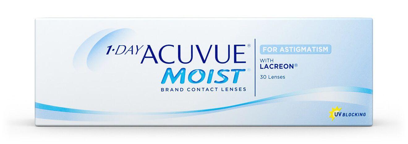 ACUVUE Астигматические линзы 1-Day Moist for Astigmatism (30шт)-1.50/8.5/-0.75/80