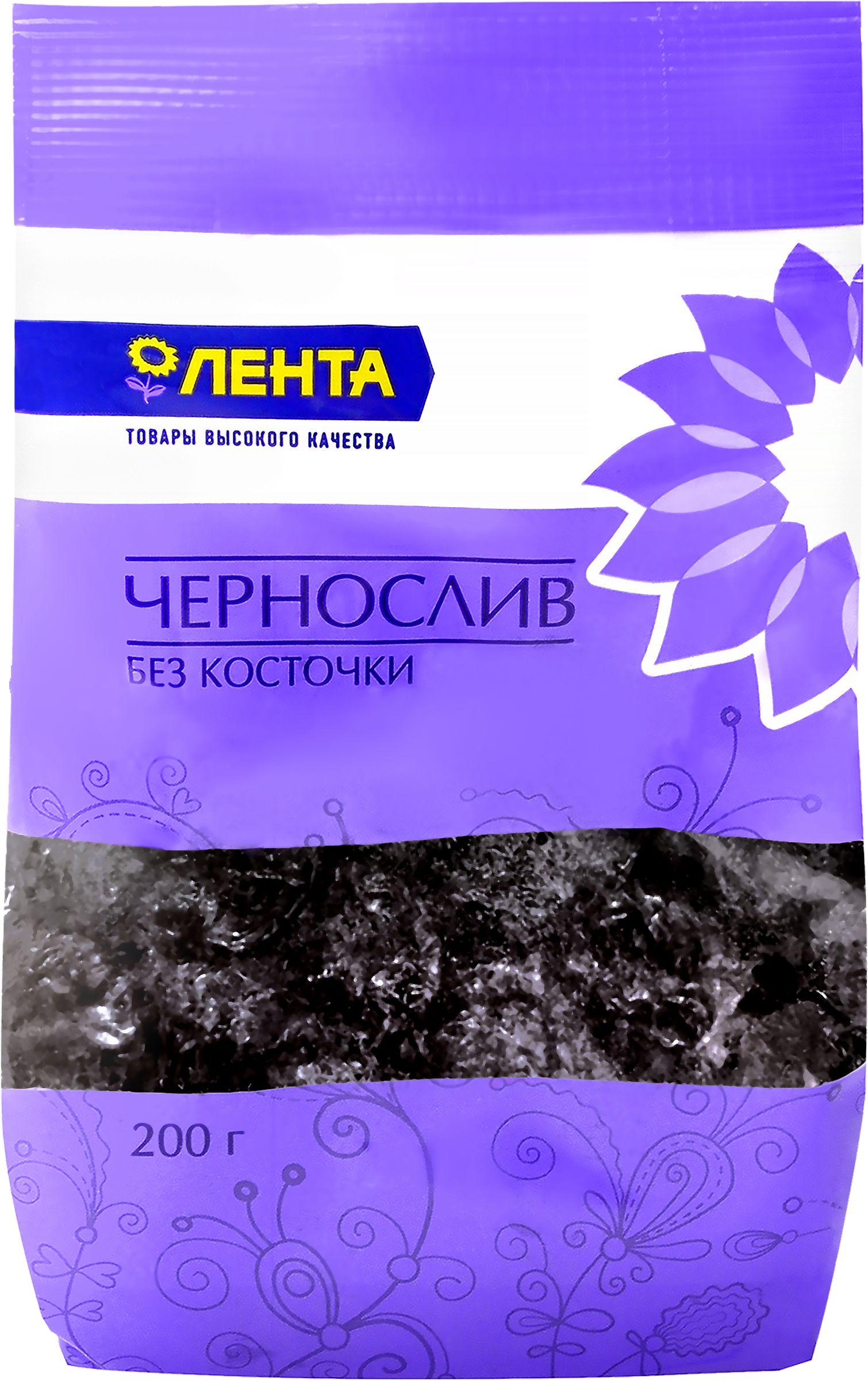 Чернослив ЛЕНТА без косточки, 200 г / Сухофрукты